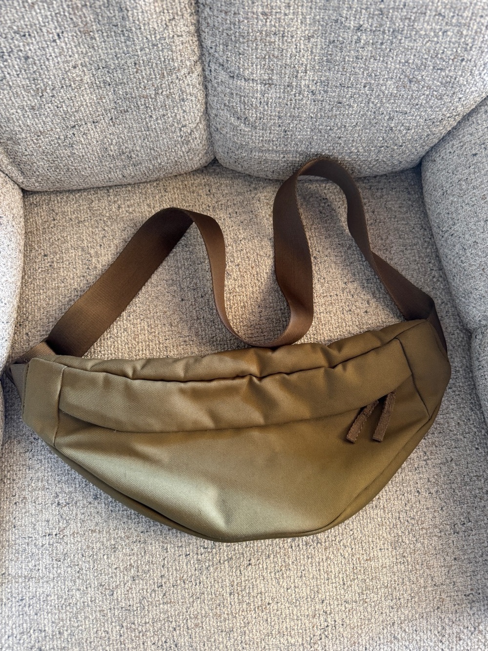 Everlane Renew Transit Fanny Pack crossbody bag in green